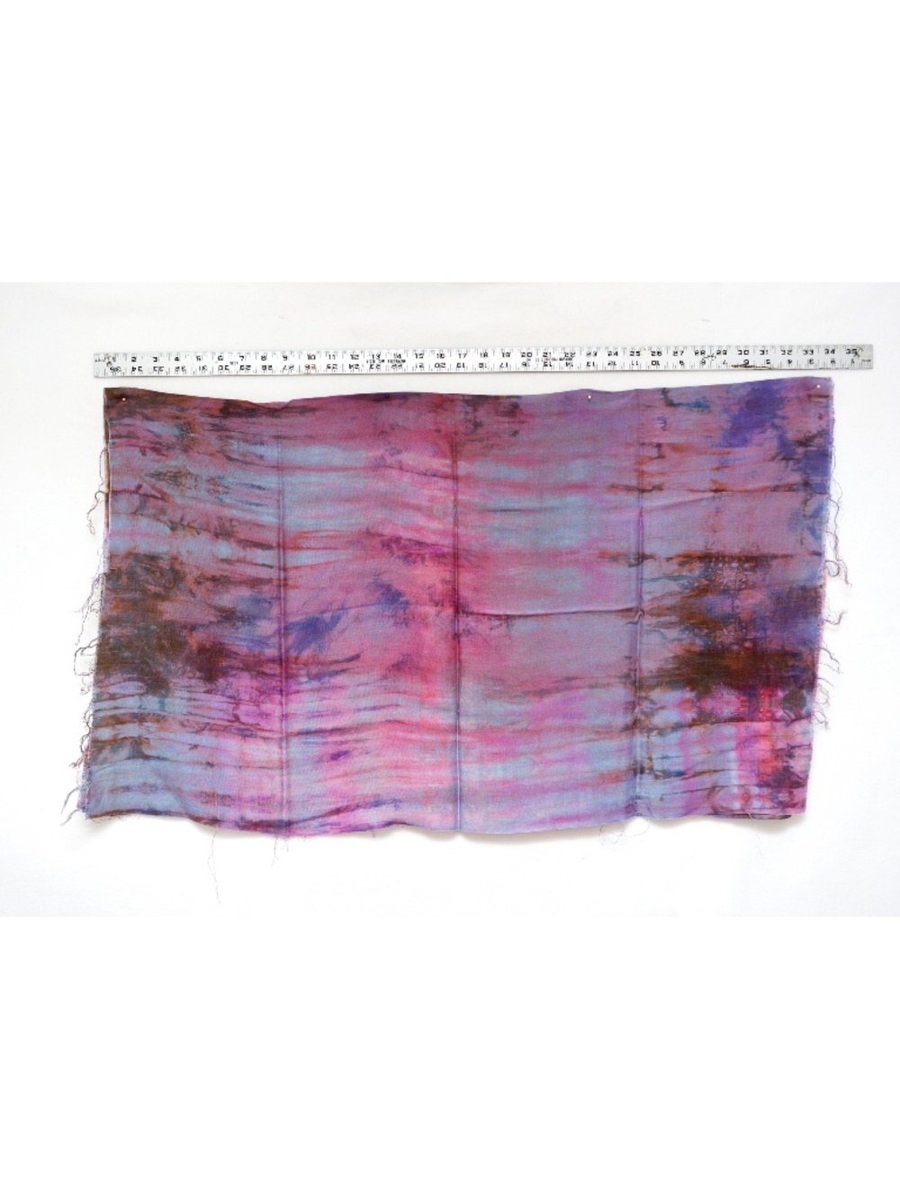 NWOT - HAND DYED PURPLE RAYON FABRIC 41 X 34 INCHES